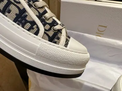  Dior Walk'n'Dior Platform Sneaker Deep Blue For Women 2024 #3324 - Image 4