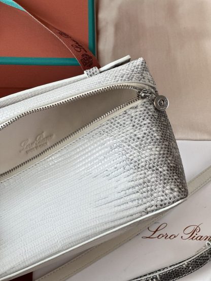  Loro Piana Extra Pocket L19 Lizard Leather Bag #3064 - Image 7