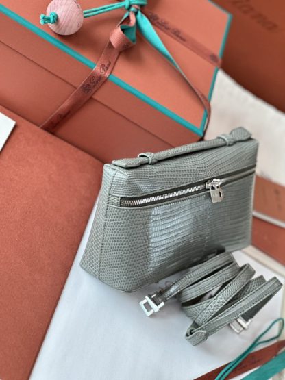  Loro Piana Extra Pocket L19 Lizard Leather Bag #3058 - Image 3