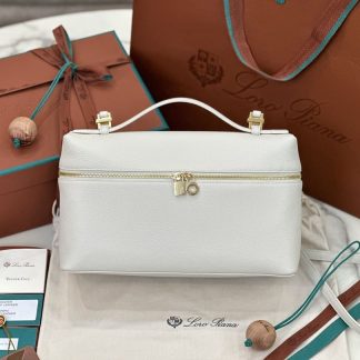 Replica Loro Piana Extra Poket L27 Bags Calfskin Gold #3005