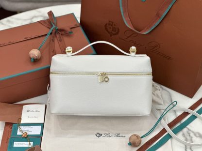 Replica Loro Piana Extra Poket L27 Bags Calfskin Gold #3005