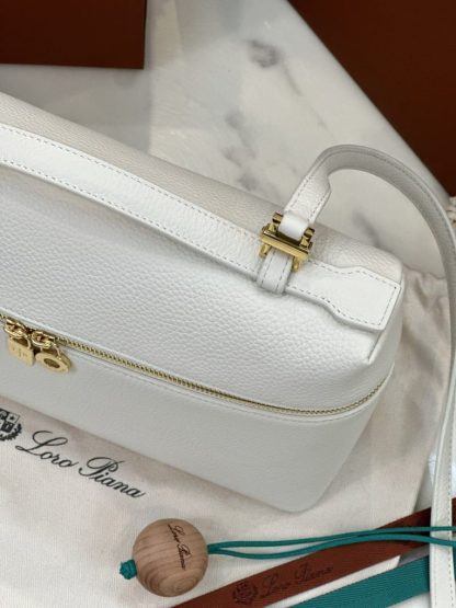  Loro Piana Extra Poket L27 Bags Calfskin Gold #3005 - Image 7