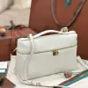  Loro Piana Extra Poket L27 Bags Calfskin Gold #3005 - Image 8