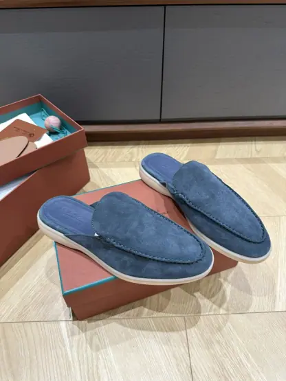  Loro Piana Babouche Walk Loafers Men Suede Shoes #3251 - Image 9