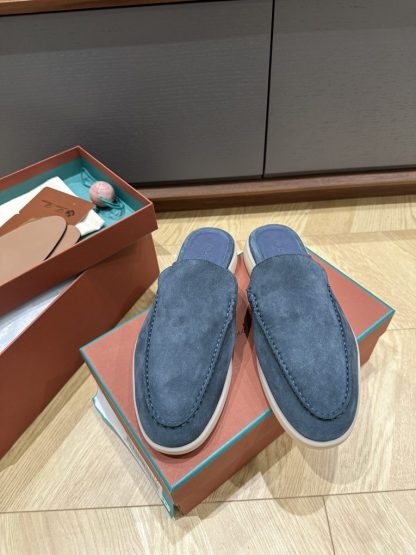 Replica Loro Piana Babouche Walk Loafers Men Suede Shoes #3251