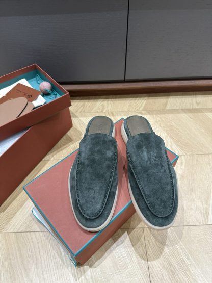 Replica Loro Piana Babouche Walk Loafers Men Suede Shoes #3250