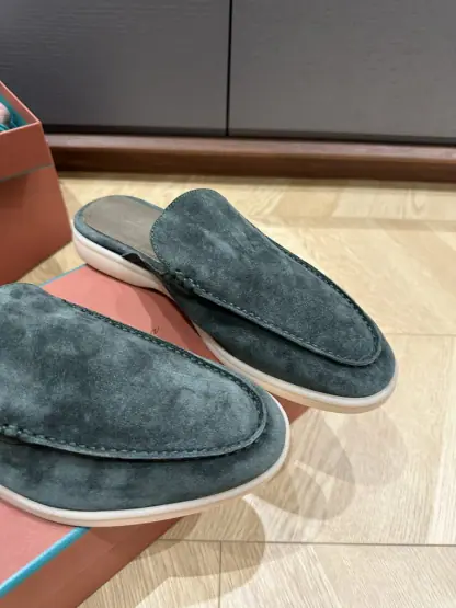  Loro Piana Babouche Walk Loafers Men Suede Shoes #3250 - Image 9