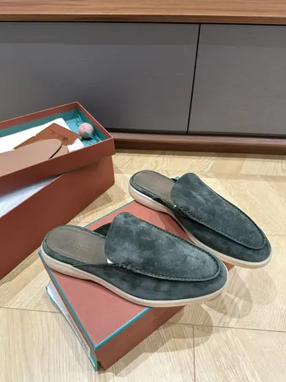  Loro Piana Babouche Walk Loafers Men Suede Shoes #3250 - Image 10