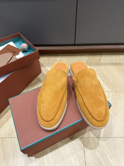 Replica Loro Piana Babouche Walk Loafers Men Suede Shoes #3248