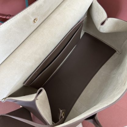  Loro Piana Loom bag L32 Women Tote Fossil Grained Calfskin #3353 - Image 2