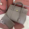  Loro Piana Loom bag L32 Women Tote Fossil Grained Calfskin #3353 - Image 7