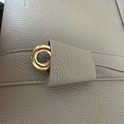  Loro Piana Loom bag L32 Women Tote Fossil Grained Calfskin #3353 - Image 3