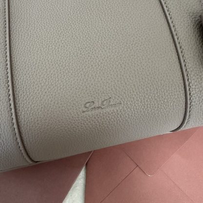  Loro Piana Loom bag L32 Women Tote Fossil Grained Calfskin #3353 - Image 4