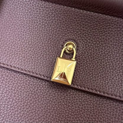  Loro Piana Loom bag L32 Women Tote Azuki Beans Grained Calfskin #3348 - Image 5