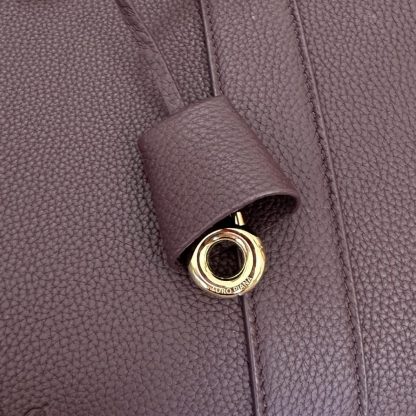  Loro Piana Loom bag L32 Women Tote Azuki Beans Grained Calfskin #3348 - Image 4
