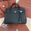 Replica Loro Piana Loom bag L32 Women Tote Navy Blue Grained Calfskin #3347