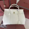 Replica Loro Piana Loom bag L32 Women Tote Whisper White Grained Calfskin #3352