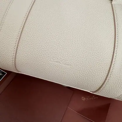  Loro Piana Loom bag L32 Women Tote Creamed Honey Grained Calfskin #3351 - Image 5