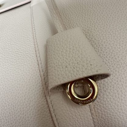  Loro Piana Loom bag L32 Women Tote Creamed Honey Grained Calfskin #3351 - Image 6
