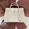 Replica Loro Piana Loom bag L32 Women Tote Creamed Honey Grained Calfskin #3351