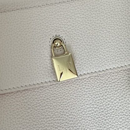  Loro Piana Loom bag L32 Women Tote Creamed Honey Grained Calfskin #3351 - Image 9