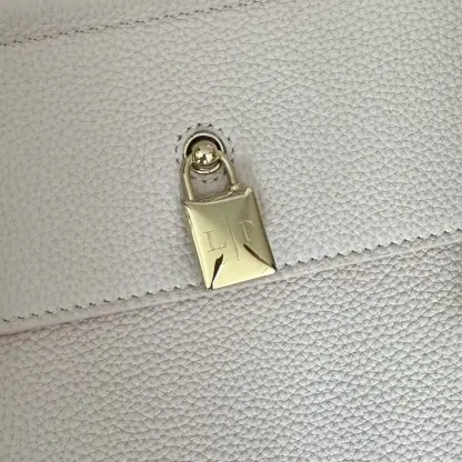  Loro Piana Loom bag L32 Women Tote Creamed Honey Grained Calfskin #3351 - Image 9