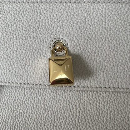 Loro Piana Loom bag L32 Women Tote Light Travertine Grained Calfskin #3350 - Image 6