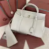  Loro Piana Loom bag L32 Women Tote Light Travertine Grained Calfskin #3350 - Image 8