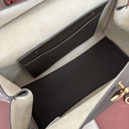  Loro Piana Loom bag L32 Women Tote Sicilian Capers Grained Calfskin #3349 - Image 4