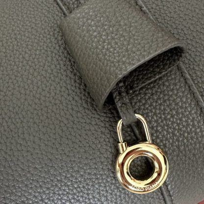  Loro Piana Loom bag L32 Women Tote Sicilian Capers Grained Calfskin #3349 - Image 8