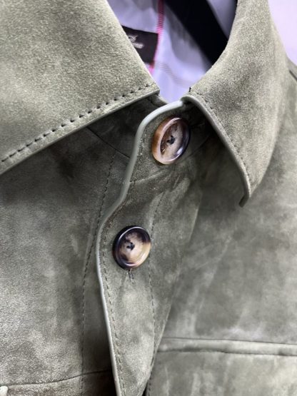  Loro Piana Loro Piana Overshirt Men's Leather Jacket #3279 - Image 12