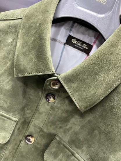  Loro Piana Loro Piana Overshirt Men's Leather Jacket #3279 - Image 18