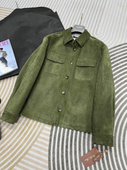  Loro Piana Loro Piana Overshirt Men's Leather Jacket #3279 - Image 11