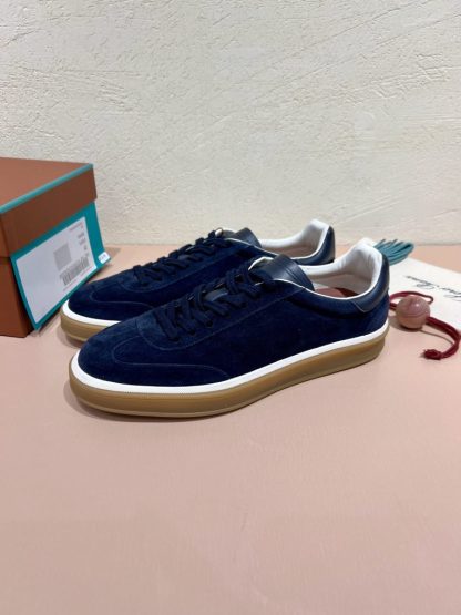  Loro Piana Tennis Walk Sneakers Calfskin Suede #3214 - Image 2