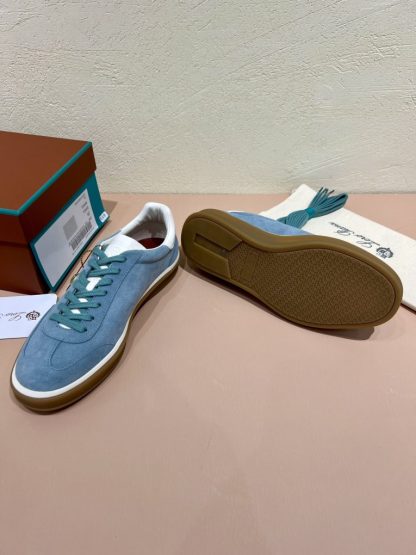  Loro Piana Tennis Walk Sneakers Calfskin Suede #3213 - Image 2