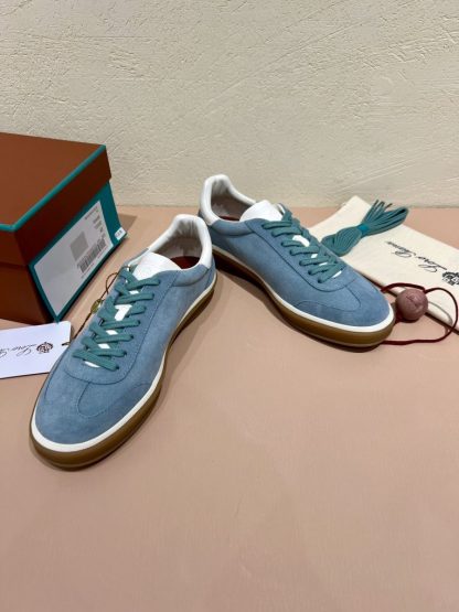  Loro Piana Tennis Walk Sneakers Calfskin Suede #3213 - Image 4