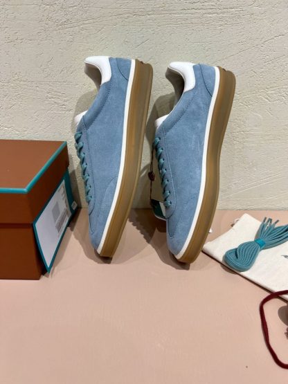  Loro Piana Tennis Walk Sneakers Calfskin Suede #3213 - Image 7