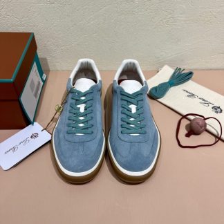 Replica Loro Piana Tennis Walk Sneakers Calfskin Suede #3213