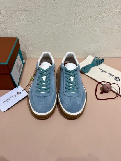 Replica Loro Piana Tennis Walk Sneakers Calfskin Suede #3213