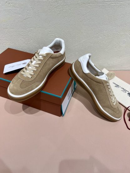  Loro Piana Tennis Walk Sneakers Calfskin Suede #3212 - Image 4