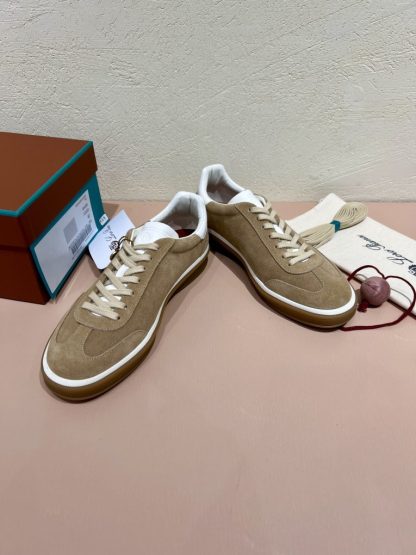  Loro Piana Tennis Walk Sneakers Calfskin Suede #3212 - Image 2