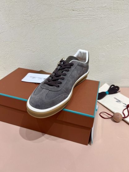  Loro Piana Tennis Walk Sneakers Calfskin Suede #3211 - Image 3