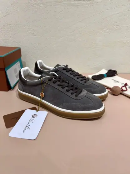  Loro Piana Tennis Walk Sneakers Calfskin Suede #3211 - Image 9