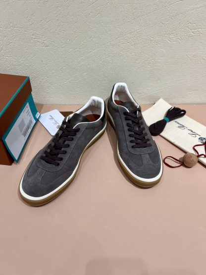  Loro Piana Tennis Walk Sneakers Calfskin Suede #3211 - Image 7