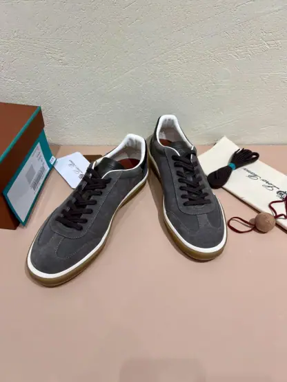  Loro Piana Tennis Walk Sneakers Calfskin Suede #3211 - Image 7