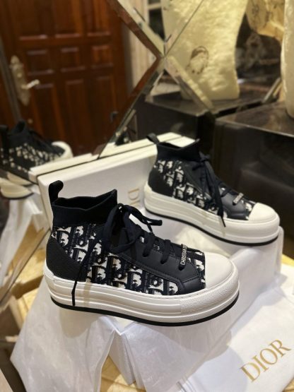 Replica Dior Walk'n'Dior Platform Sneaker Grey For Women 2024 #3326