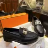  Hermes Women's Kelly Buckle Hot Loafer CalfSkin #3338 - Image 11
