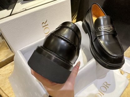  Dior Boy Loafer Black Brushed Calfskin For Women 2024 #3319 - Image 5
