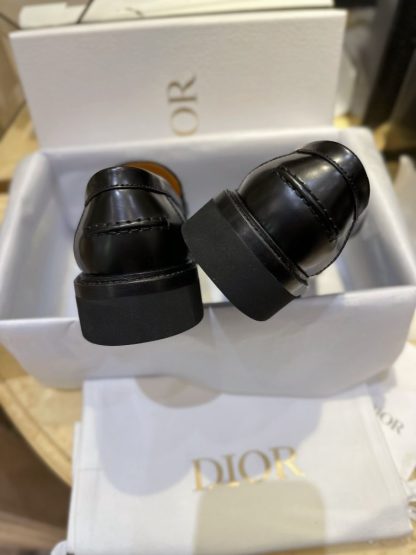  Dior Boy Loafer Black Brushed Calfskin For Women 2024 #3319 - Image 8