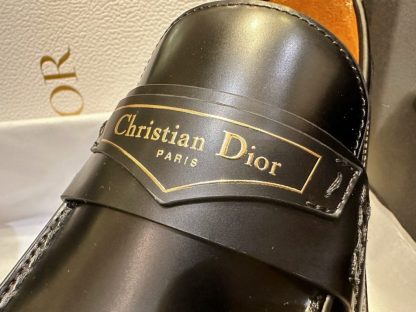  Dior Boy Loafer Black Brushed Calfskin For Women 2024 #3319 - Image 9